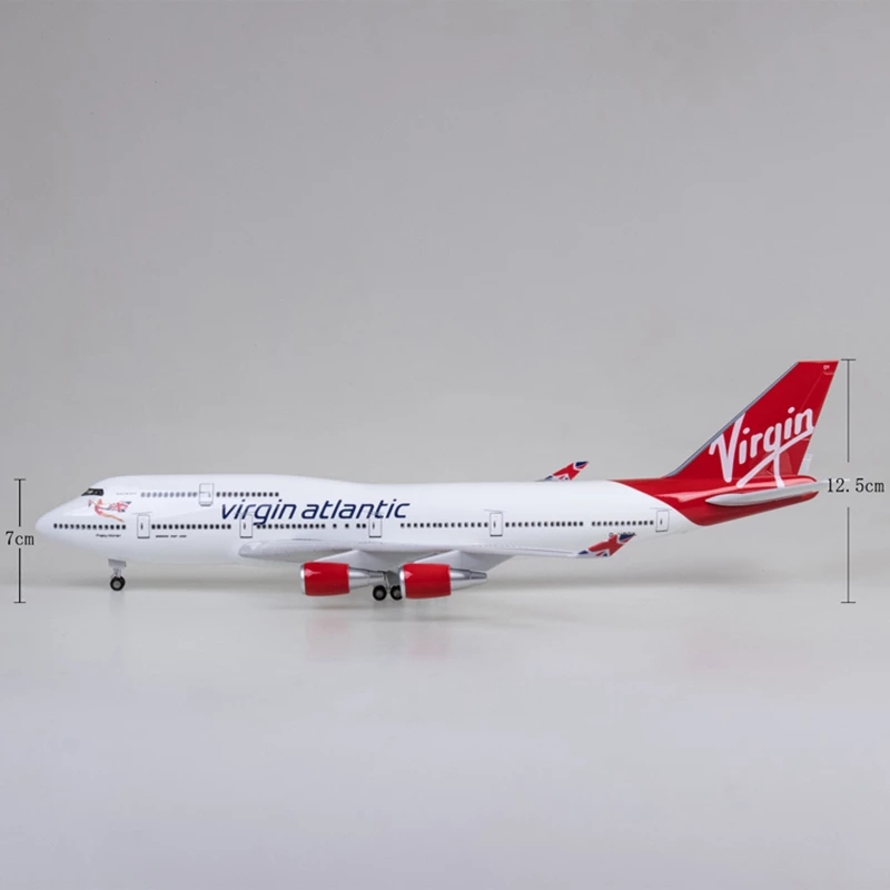 47cm Virgin Atlantic B747 Airp - огляд і ціна Model Airplane Plastic