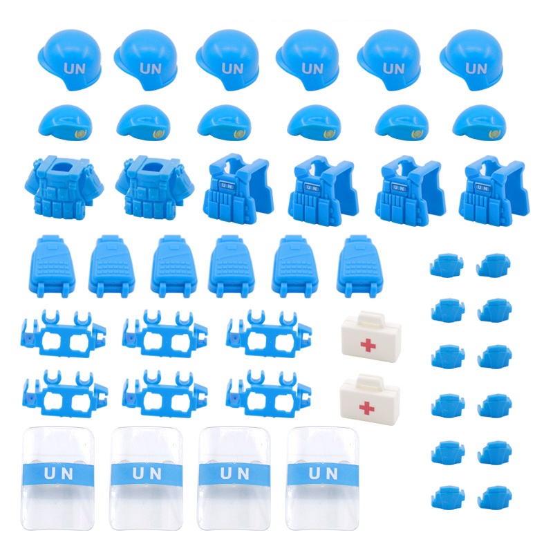 UN peacekeeping Forc Beret Bul - огляд і ціна Lego Minifigure Holder