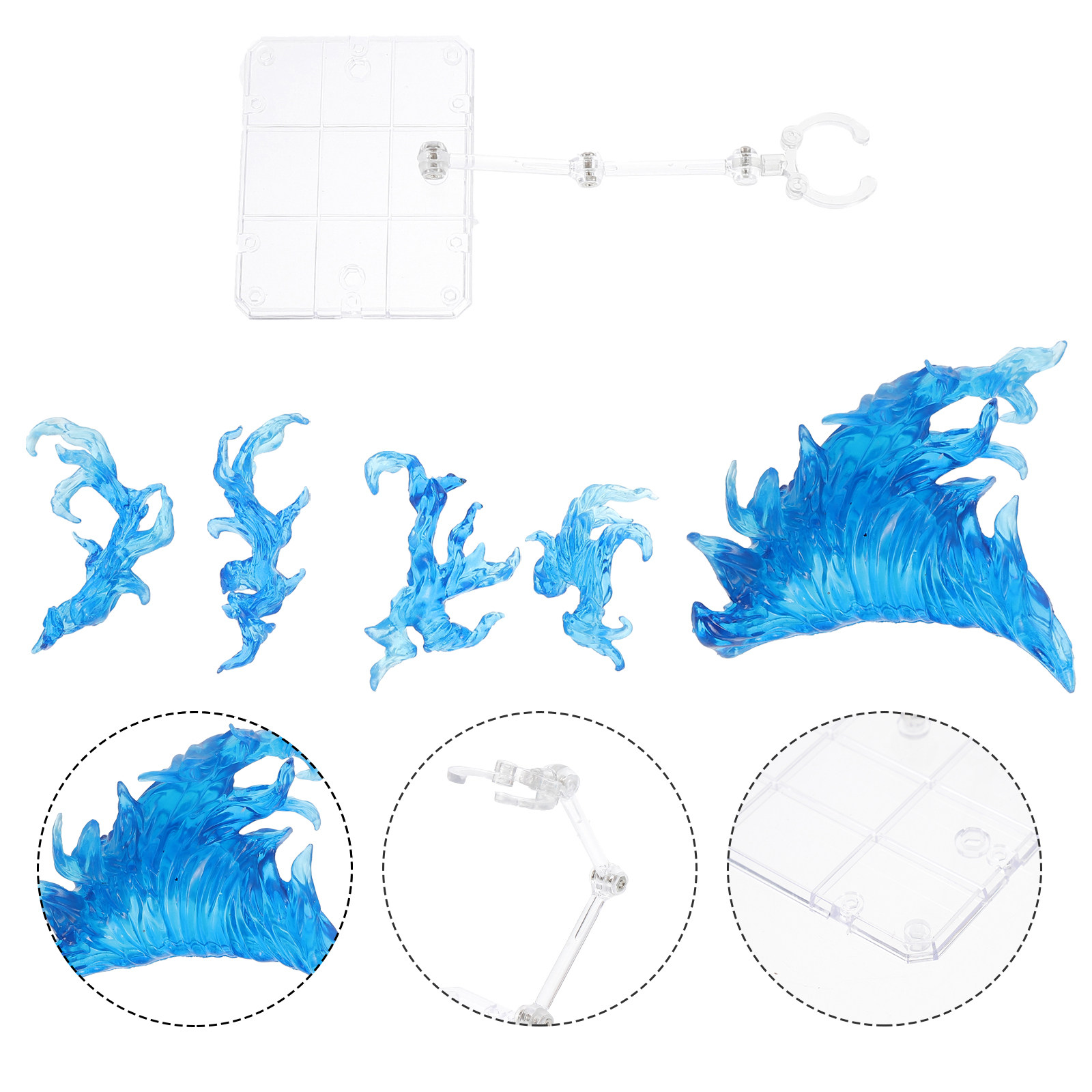 1Set Flame Effect Action Figur - огляд і ціна Action Figure Stand