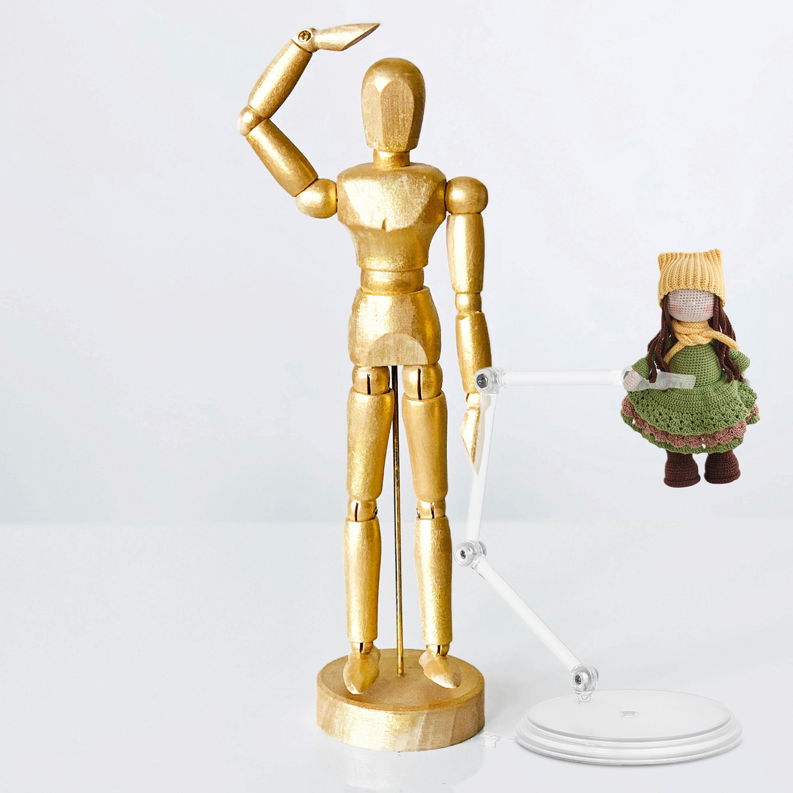 3Pcs Transparent Adjustable Cl - огляд і ціна Action Figure Stand