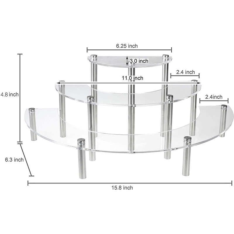 3-Tier Acrylic Round Cupcake D - огляд і ціна Pop Display Shelf