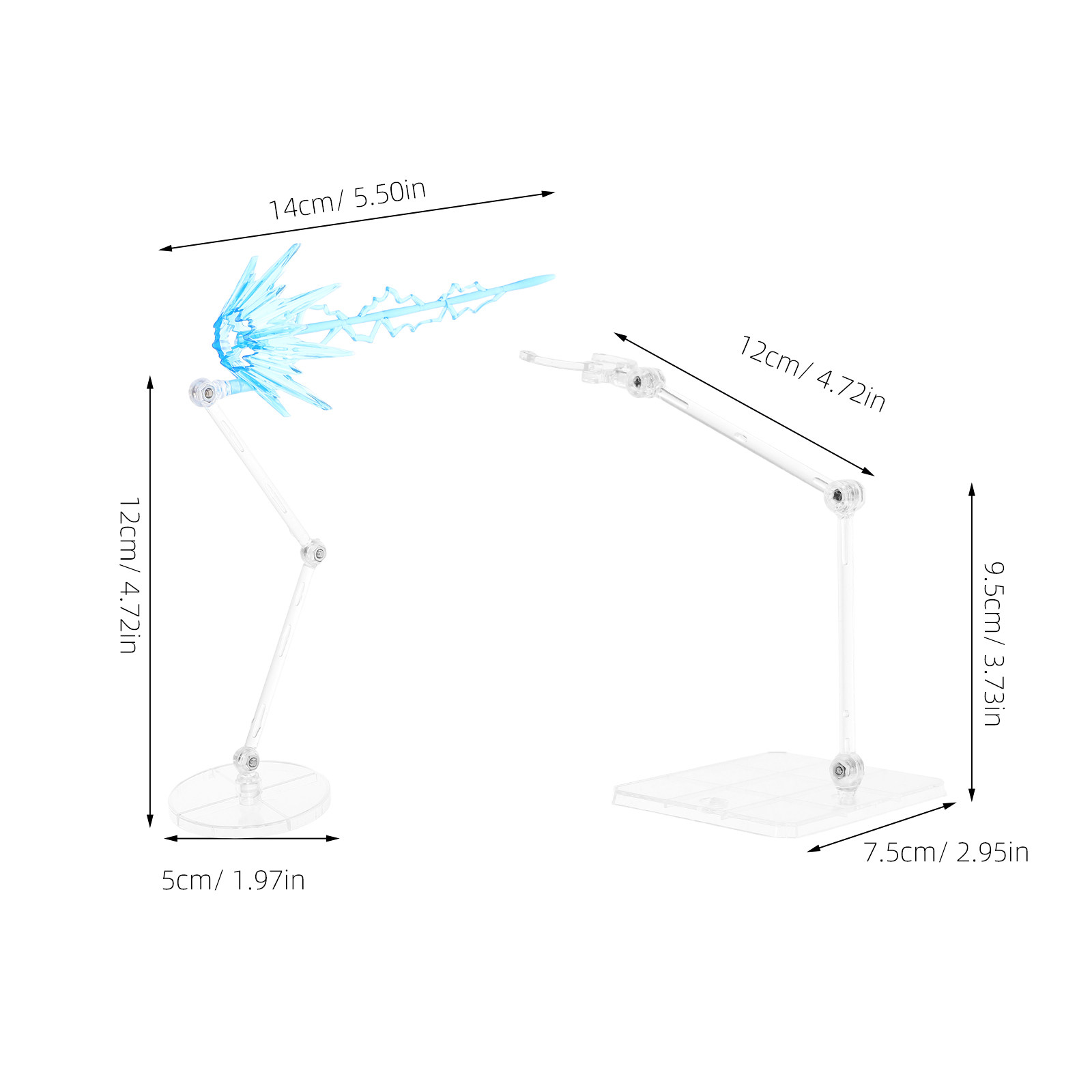 1Set Adjustable Clear Figure S - огляд і ціна Action Figure Stand